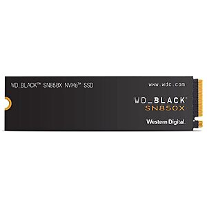 1TB WD_BLACK SN850X NVMe M.2 2280 PCIe 4.0 Internal Solid State Drive $55