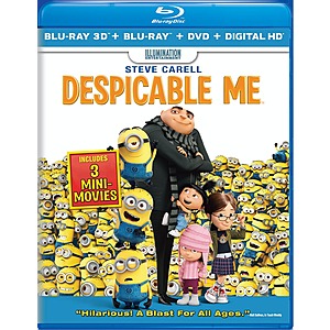 Gruv: 3D Blu-ray Movies: Despicable Me, Sing & More $8 each + Free Shipping