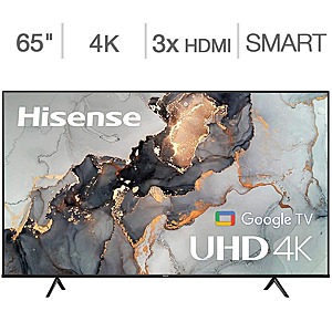 Upcoming 9/28 Offer: Costco Members: 65" Hisense Class A6 Series 4K Smart HDTV $250 after $100 Rebate + Free S/H
