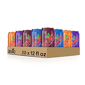 20-Pack 12-Oz Zevia Zero Calorie Soda (Fruity Variety Pack) $9.86 w/ Subscribe & Save @ Amazon