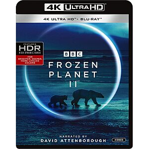 BBC Earth: Frozen Planet II Narrated by Sir David Attenborough (4K UHD + Blu-ray) $19.99 or $15.99 w/ New Email Signup