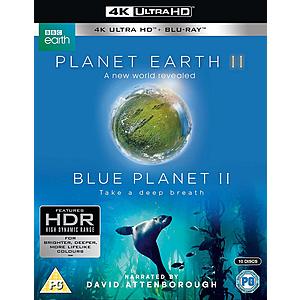 Planet Earth II & Blue Planet II Collection (4K UHD + Blu-ray) $34.60