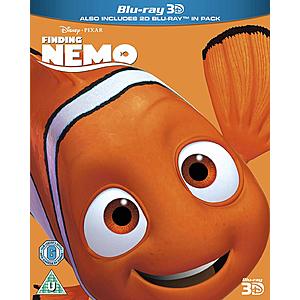 3D Movies (Region-Free Blu-ray 3D + Blu-ray): Finding Nemo, The Nightmare Before Christmas $11.90 each & More