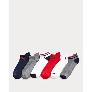 6-Pair Polo Ralph Lauren Men's Socks (Low-Cut) $11.90 & More + Free S&H