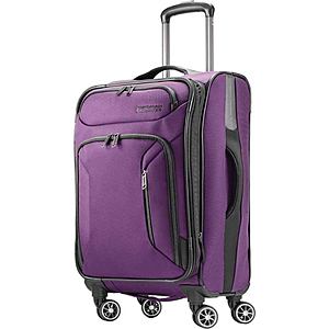 American Tourister Zoom Expandable Softside Spinner Luggage: 25" $59 & More + Free S&H