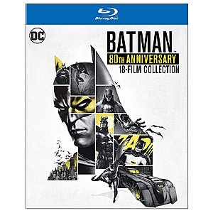 Batman 80th Anniversary 18-Film Collection (Blu-ray) $41.99 + Free Shipping @ Amazon