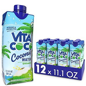 Vita Coco Coconut Water 11.1 Oz (Pack Of 12) - $8.54 shipped @ Amazon S&S/15% with 40% off first $8.52