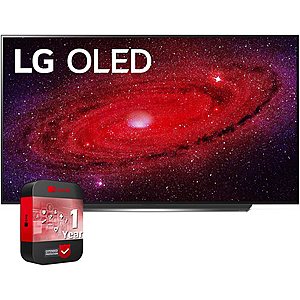 LG OLED65CXPUA 65 inch CX 4K Smart OLED TV with AI ThinQ 2020 Bundle with 1 Year Extended Protection Plan - $1797