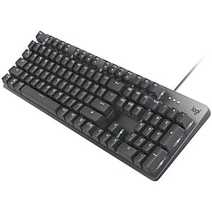Logitech K845 Backlit Mechanical Keyboard w/ Red Switches $48 + 8% Slickdeals Cashback (PC Req'd) + Free Shipping