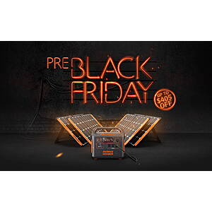 Pre Black Friday Jackery Deals Explorer 1500 with Solar Panels, 1000 and 1000 with Solar Panels  Up to $405 Off or $225 off or $180 Off Good From 11-14 to 11-18