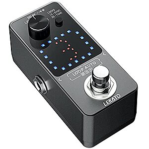 Lekato Guitar Looper Pedal w/ Sync & Tuner Function (Grey or Blue) $42.40 + Free Shipping