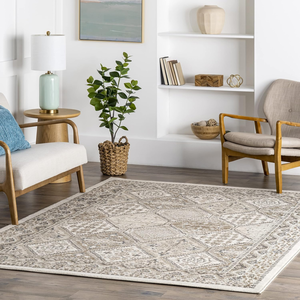 nuLOOM Becca Traditional Tiled Area Rug - 8x10 Area Rug Transitional Beige/Ivory Rugs for Living Room Bedroom Dining Room Kitchen : Home & Kitchen $68.97