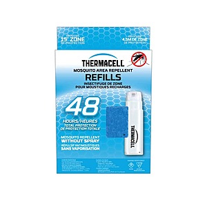 $16.91 (30% off) Thermacell Mosquito Repellent Refills 48 Hours Coverage and Deet Free (4-Count), White