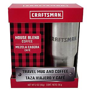 Craftsman Stainless Travel Mug / Coffee Gift Set CLEARANCE $4.98