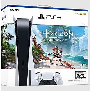 PlayStation 5 Horizon Forbidden West Console Bundle (Disc Edition) $550 & More + $13 Shipping
