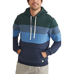 Marine Layer Archive Colorblock Hoodie in Blue Green at Nordstrom, Size Small $59