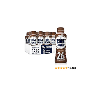 12-Pack 14-Oz Fairlife Core Power 26g Protein Milk Shake (Chocolate) - $25.01