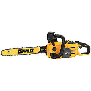 DeWalt DCCS672X1 60V MAX* 18 In 3.0Ah Brushless Cordless Chainsaw - $329 with coupon, free shipping