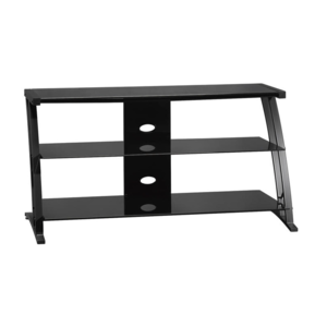 Sauder Select Black Panel TV Stand, glass TV stand holds up to 42" TV, $11.22 + 11% rebate, free shipping to store, Menard's