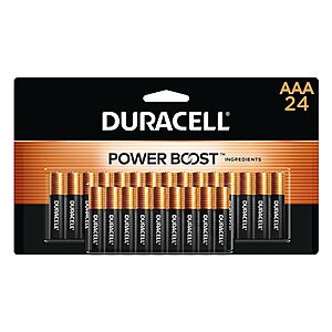 100% Back in Bonus Rewards at Office Depot on Duracell Coppertop AA/AAA 16-pk and 24-pk batteries. Limit 2 items per member.