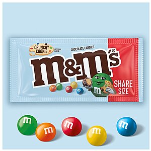 2.83-Oz M&M's Crunchy Cookie Milk Chocolate Candy $0.50 + Free Store Pickup on $10+