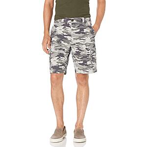 Amazon Essentials Men's 10” Lightweight Ripstop Stretch Cargo Shorts (Grey Camo) $7.40