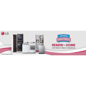 Costco Members only: LG Spring Savings for Large Appliances. Valid through 4/20.