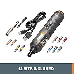 WORX 4-Volt 1/4-in Cordless Screwdriver (1-Battery Included and Charger Included) $25