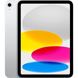 64GB Apple 10.9" iPad Wi-Fi Tablet (2022, 10th Gen, A14) $350 + Free Shipping