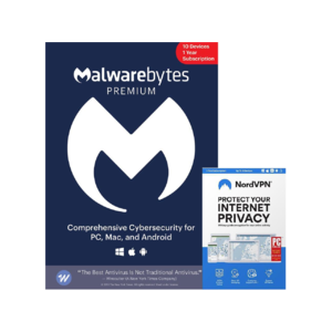 1-Year Malwarebytes Anti-Malware Premium 4.5 (10 Devices) + NordVPN (6 Devices) $50 (Digital Download)