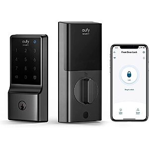 eufy Security 5-in-1 Keyless Wi-Fi Deadbolt Smart Lock C210 (E110) $84 + Free Shipping