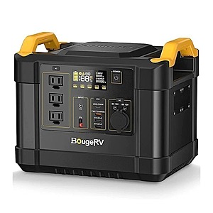 BougeRV 1120Wh LifePO4 Fort Portable Battery Backup/Power Station $550 and More + Free Shipping