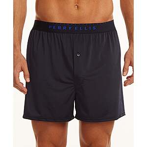 Perry Ellis Men's Apparel: 2-Pack Solid Luxe Boxer Shorts $15, Puffer Jacket $50, Vincent Sneaker $40 & More + Free Shipping on Orders $50+