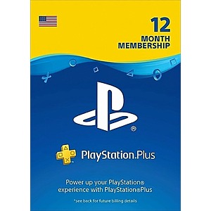1-Year Sony PlayStation Plus Membership (Digital Delivery) $48.30