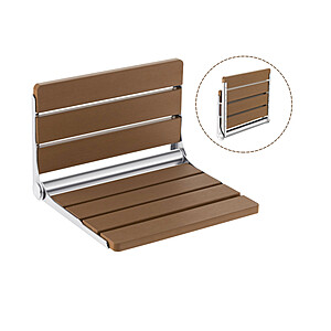 Costway Wall-Mounted Foldable Waterproof HIPS Bathroom Bench $52 + Free Shipping