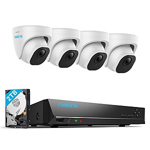 4-Camera 8MP 4K H.265 PoE Security System w/ 3X Optical Zoom & 2TB HDD $460 + Free Shipping