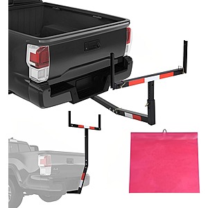 Goplus Truck Bed Hitch Extender w/ Adjustable Extension Rack & Safety Flag (750 lbs Distributed Load Capacity) $39.90 + Free Shipping