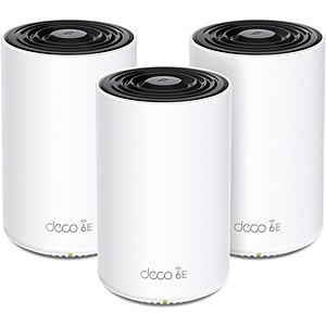 3-Pack TP-Link Wi-Fi 6E AXE4900 Tri-Band Mesh WiFi System (Deco XE70 Pro) w/ 2.5G Port, Up to 7,200 Sq. Ft. Coverage $265 + FS