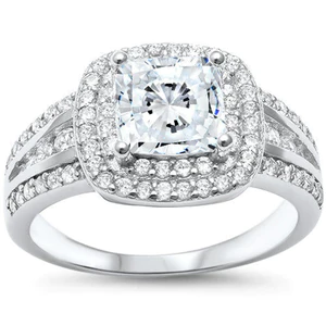 Starlette Galleria: 60% Off on 2 Carat Princess Cut Double Halo Ring with Code $52.00