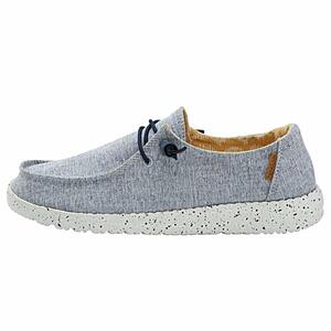 Hey Dude: Women's Wendy Chambray Slip-On Shoes (White Blue) $21.55, Men's Wally Shoes (Size 6, 8-11; Black) $30.35 & More + Free Shipping