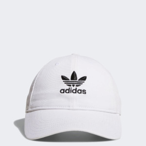 adidas Men's: Relaxed Hat (White) $10 + Free Shipping