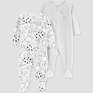 Select Target Accounts: 2-Pack Carter's Baby Boys' or Girls' Just One You Sleep N' Play 2-way Zip Pajamas From $8 + Free Store Pickup at Target or FS on $35+
