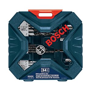 34-Piece Bosch Drill & Drive Bit Set $14.98 + Free Shipping w/ Prime or on $35+