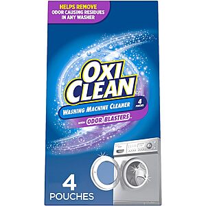 4-Count OxiClean Washing Machine Cleaner with Odor Blasters $5.25 w/ Subscribe & Save