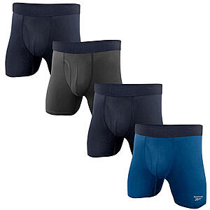 Sam's Club: 4-Pack Reebok Men's Performance Boxer Briefs $11 ($2.75 Each) + Free Shipping for Plus Members