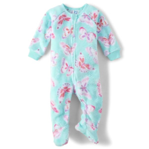 The Children's Place Baby Girls' Fleece Footed Pajamas (Lovely Lavender Bear) $5.74 & More + Free Shipping