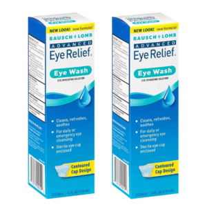 4-Oz Bausch + Lomb Advanced Eye Relief Eye Wash 2 for $1.35 ($0.68 Each) + Free Store Pickup at Walgreens $10+