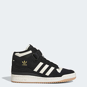 adidas Men's Forum Mid Sneakers (Black/White/Gum, Size 7-11) $37 + Free Shipping