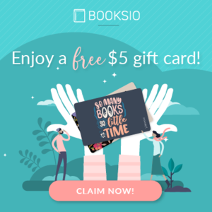 Booksio: $5 off any purchase w/ promo code