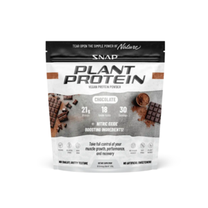 SNAP Supplements: Plant Protein with Nitric Oxide Booster (Chocolate) $27.16